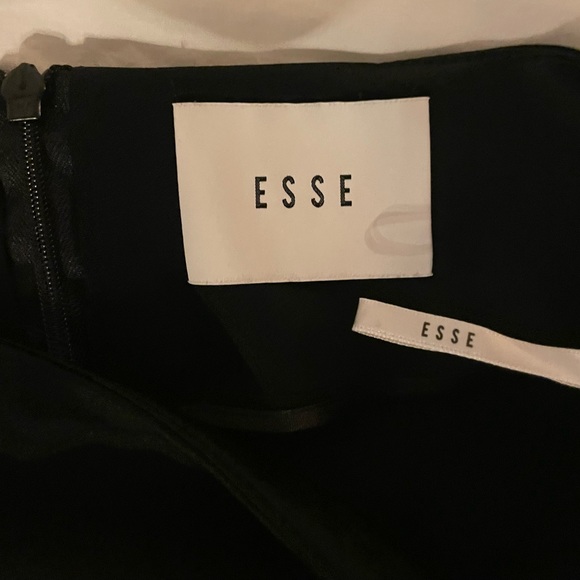 Black viscose column skirt - Picture 5 of 7